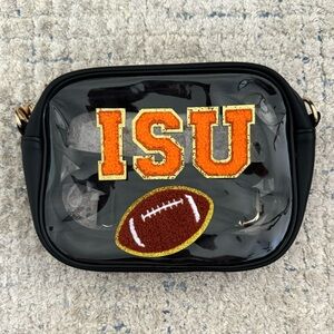 Clear crossbody stadium bag